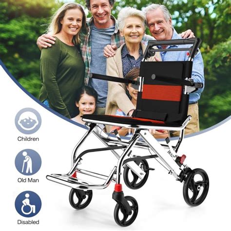 Foldable & Compact Wheelchair with Flip up Side Handles, Brakes at best ...