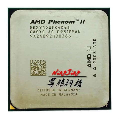 AMD Phenom II X4 945 CPU 3.0GHz ซ็อกเก็ต AM2 +/AM3 938 PIN L3/6M Quad ...