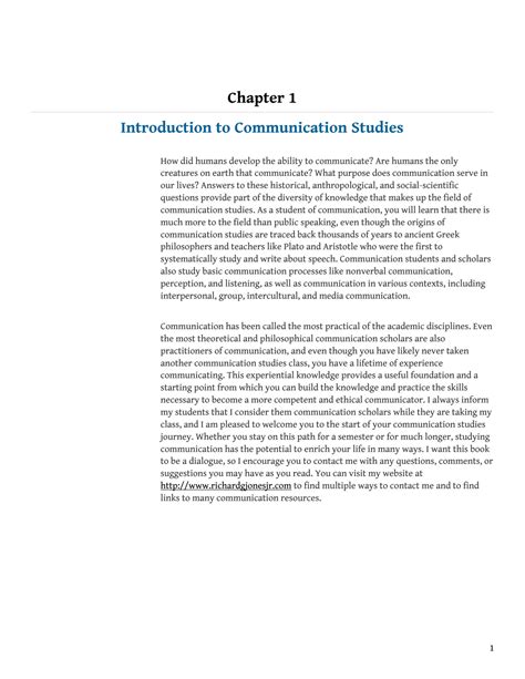 SOLUTION: Introduction to communication studies pdfdrive - Studypool