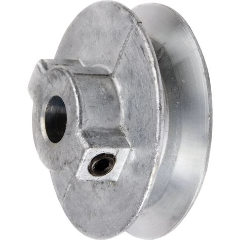 V-Groove Die-Cast Pulley with One Half Inch Bore and One and Three ...
