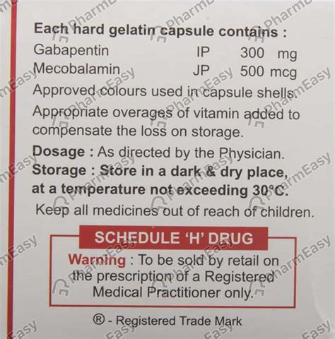 Renerve G 300mg Strip Of 10 Capsules: Uses, Side Effects, Price ...