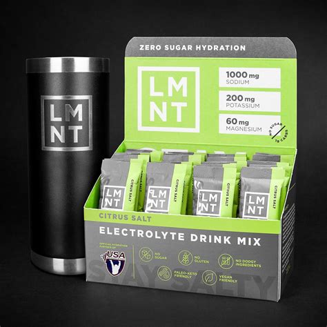 Drink LMNT Citrus Salt Electrolyte Hydration Powder Packets - India | Ubuy