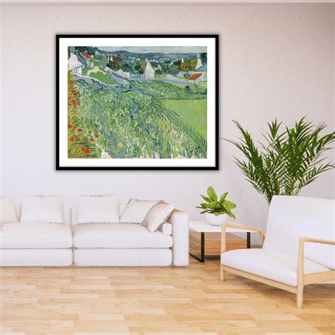 Vineyards at Auvers by Vincent Van Gogh Famous Painting Wall Art – The ...