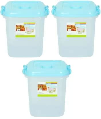 AHULZ Plastic Air Tight Grocery Container, 10 KG - (Pack of 3) Blue ...