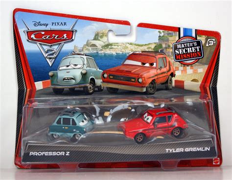 Disney / Pixar CARS 2 Movie Exclusive 155 Die Cast Car 2Pack Professor ...