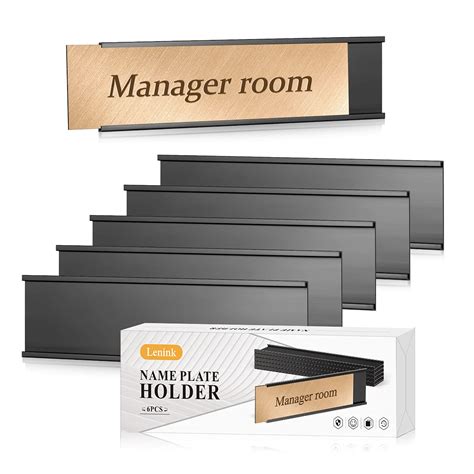 Buy Lenink6 Pack Name Plate Holder, Office Door Name Plate Holder ...