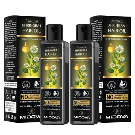 Buy Midova Hair Oil, 100% Natural and Organic, Anti-Dandruff Treatment ...