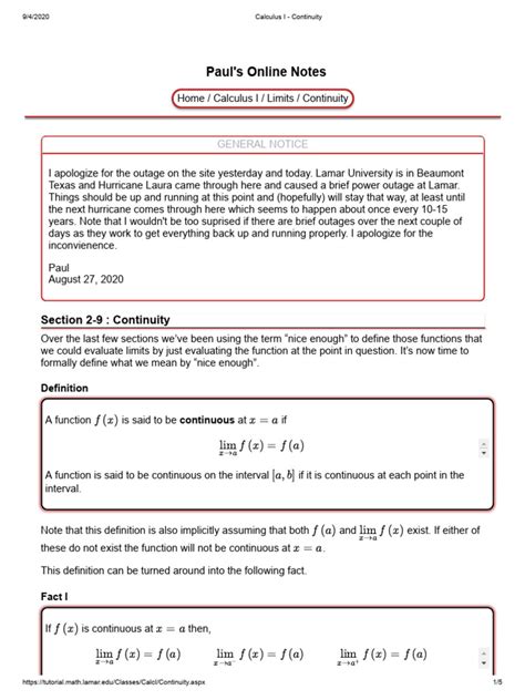 Image result for Continuity Explained Calculus