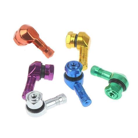 Buy 2 x CNC Motorcycle 90 Degree Angle Wheel Tire Stem Tubeless Valve ...