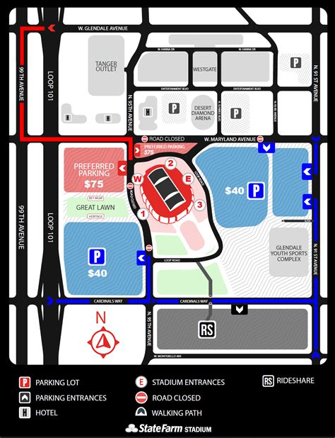 Directions & Parking | State Farm Stadium