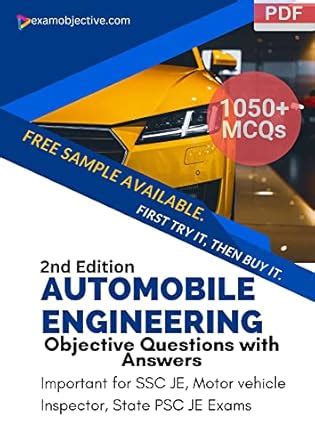 Automobile Engineering MCQ (1050+ MCQ): Get 1050+ Automobile ...