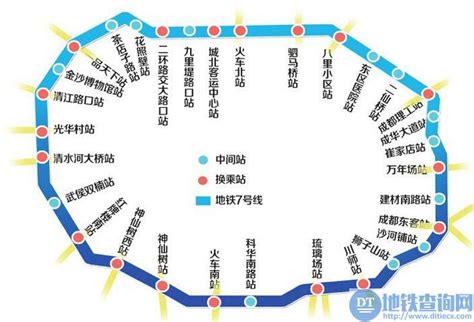 成都地铁7号线线路图 - 地铁查询网