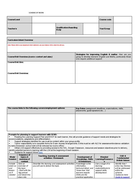 Scheme of Work Examples 的图像结果