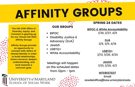 School of Social Work Affinity Groups Coming Back for Spring 2024 - The Elm