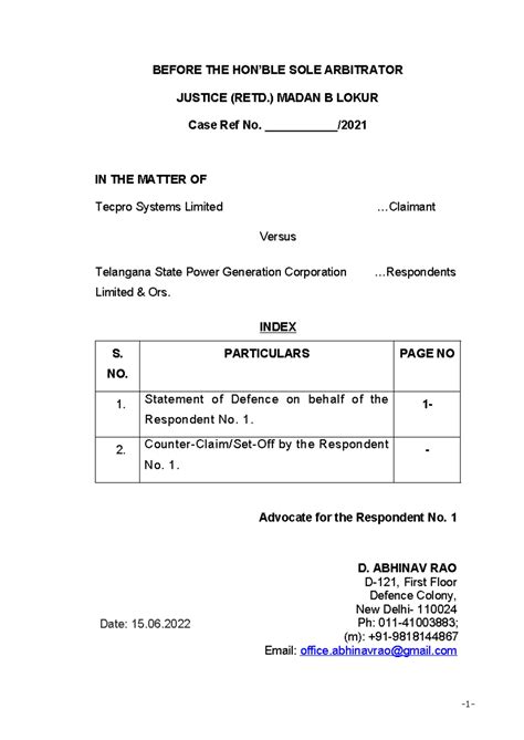 Draft Reply - nice - Memorandum of Appeal (filed under Section 37(2)(a ...
