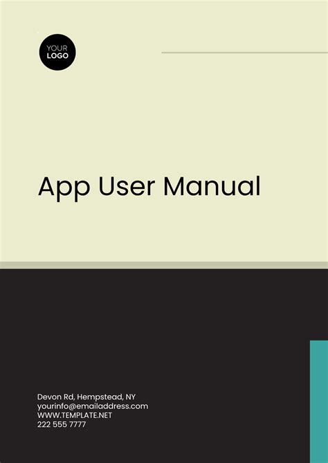 Free Web Application User Manual Template to Edit Online