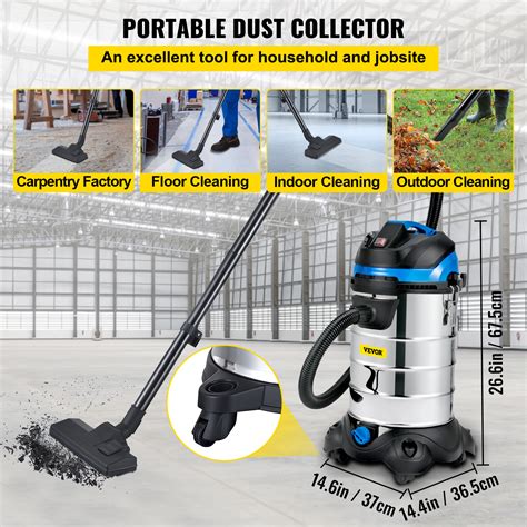 VEVOR 1200W 8 Gallon Wet/Dry Dust Extractor/Vacuum | Ubuy India