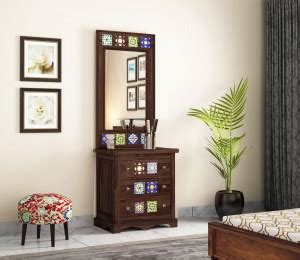 THE ATTIC Solid Wood Dressing Table Price in India - Buy THE ATTIC ...