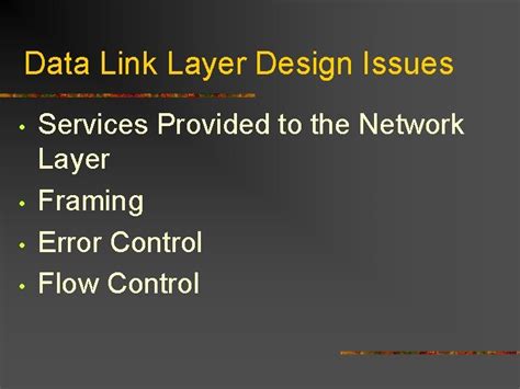 Image result for Data Link Layer Design Issues