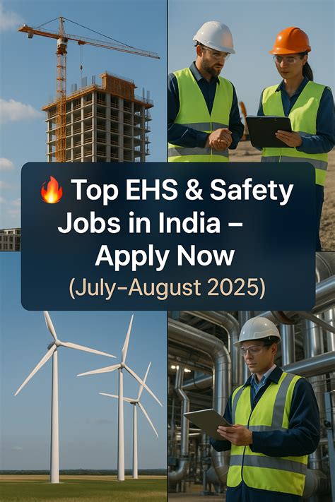 Top Safety & EHS Job Openings in India – July–August 2025 - Official Jobs