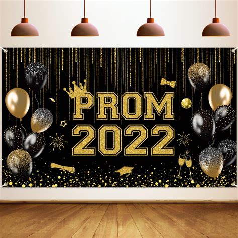 Buy Prom 2022 Banner Graduation Prom Party Backdrop Decorations Large ...
