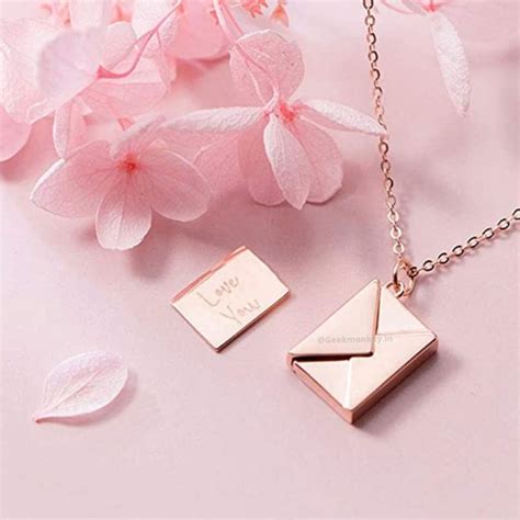The Love Letter Necklace | Envelope Design Necklace – Geekmonkey