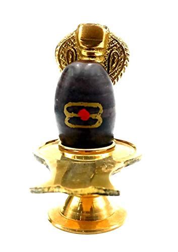 Buy MITHILA HANDICRAFTS Narmadeshwar Shivling with Brass Stand and ...