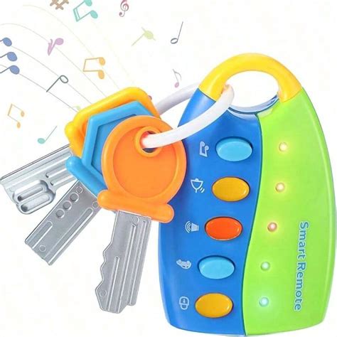 Music Intelligent Remote Control Key Toy Fake Car Toy Key With Sound ...
