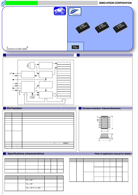 RA-4565SA Datasheet by EPSON | Digi-Key Electronics