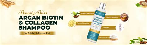 Buy Bounty Bliss Argan Biotin and Collagen Shampoo – Strengthening ...