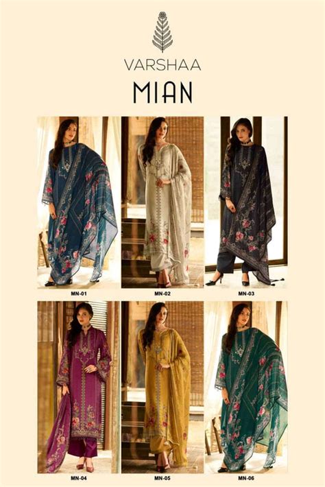 Varsha Mian Fancy Modal Satin Suit Catalog Wholesale Price – Amrah ...