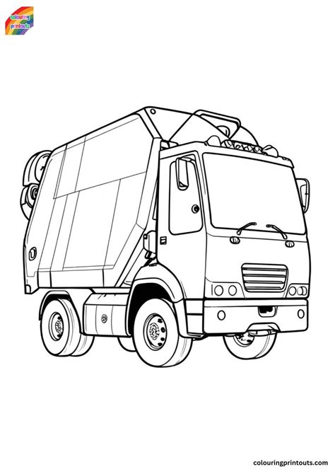 10+ Garbage Truck Coloring Pages Printable