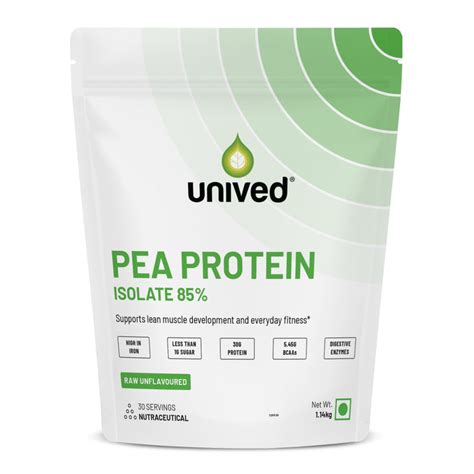 Pea Protein Raw — 30g Protein, 10mg Iron, Unflavoured | Unived