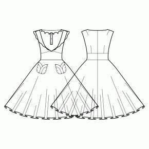 Dress #6835933 - Made to Measure Sewing Pattern by Sewist CAD Online ...