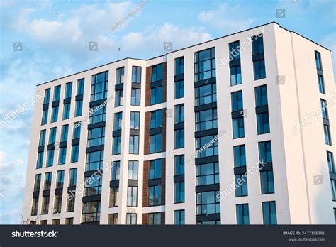 Modern Residential Apartment Building Complex Condo Stock Photo ...