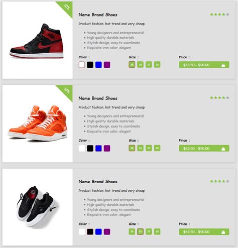 Image result for Templates HTML/CSS for View Product