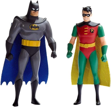 Batman The Animated Series Batman and Robin 5 1/2-Inch Bendable Action ...