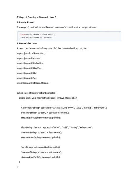 Image result for Create Custom Stream in Java