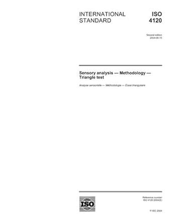 ISO 4120:2004, Sensory analysis - Methodology - Triangle test : Amazon ...