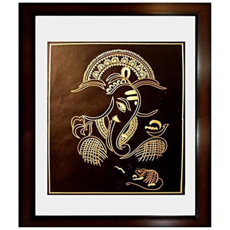 India Meets India Wall De cor Hanging Painting of Lord Ganesha or Deva ...