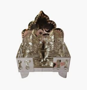 Dekor World Laxmi Ganesh on Singhasan Metal Home Temple Price in India ...