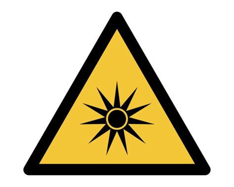 Safety sign Warning; Optical radiation | 200 * 176 mm
