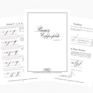 Image result for Copperplate Guide Sheet
