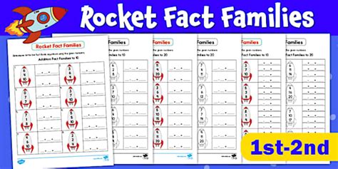 Addition and Subtraction Fact Family Worksheets