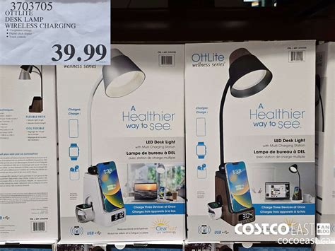 3703705 OTTLITE DESK LAMP WIRELESS CHARGING 39 99 - Costco East Fan Blog