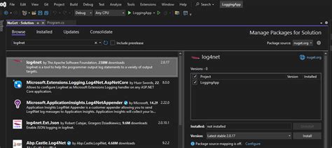 Image result for Configuring Log4net