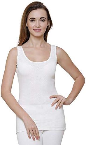 Buy BODYCARE INSIDER Gold Women White Round Neck Sleeveless Premium ...
