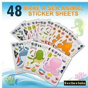 BooBooLaLa (48) Piece Set Of Make-Your-Own Sea Sticker Sheets. Great ...