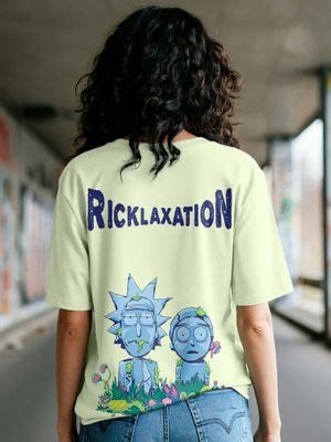 Buy Bewakoof Women's Green Stoned Rick & Morty Graphic Printed ...