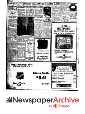 Steubenville Herald Star Archives, Aug 4, 1928, p. 2